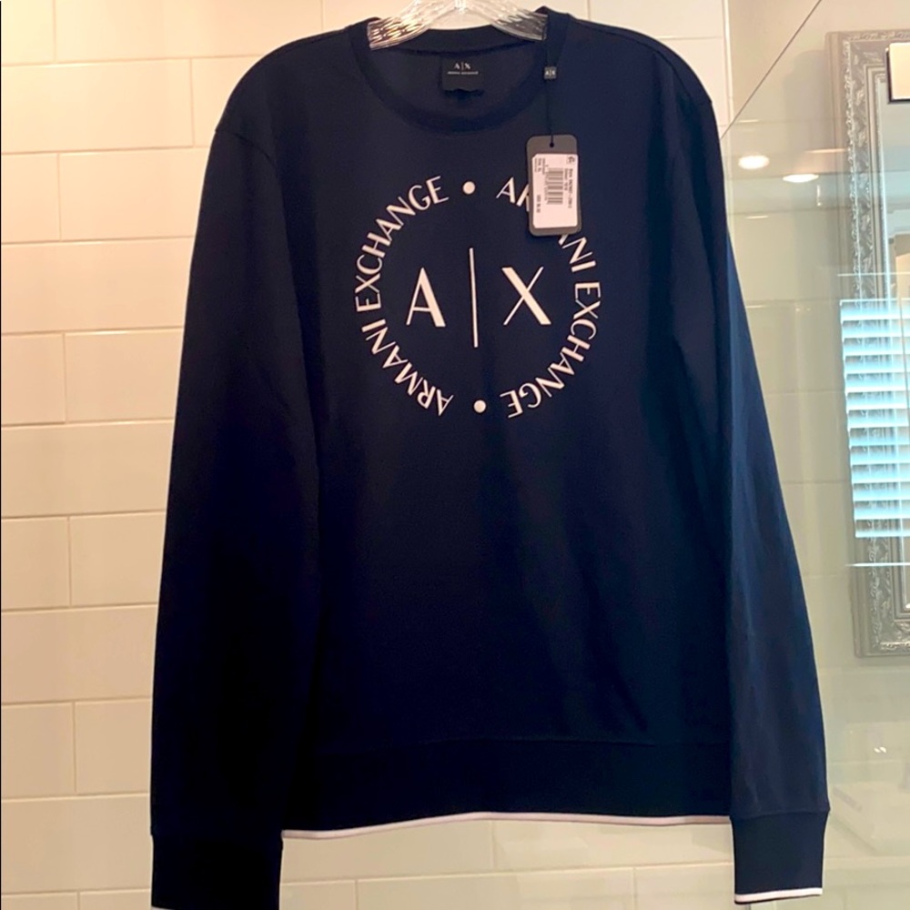 Black Armani LS lightweight sweater/ Sweatshirt
